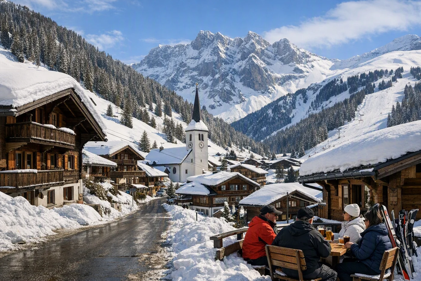 Skirejse til Adelboden i Schweiz