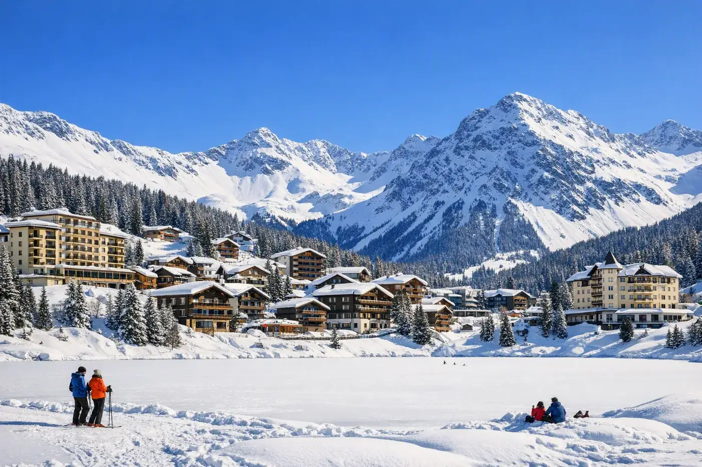 Skirejse til Arosa i Schweiz