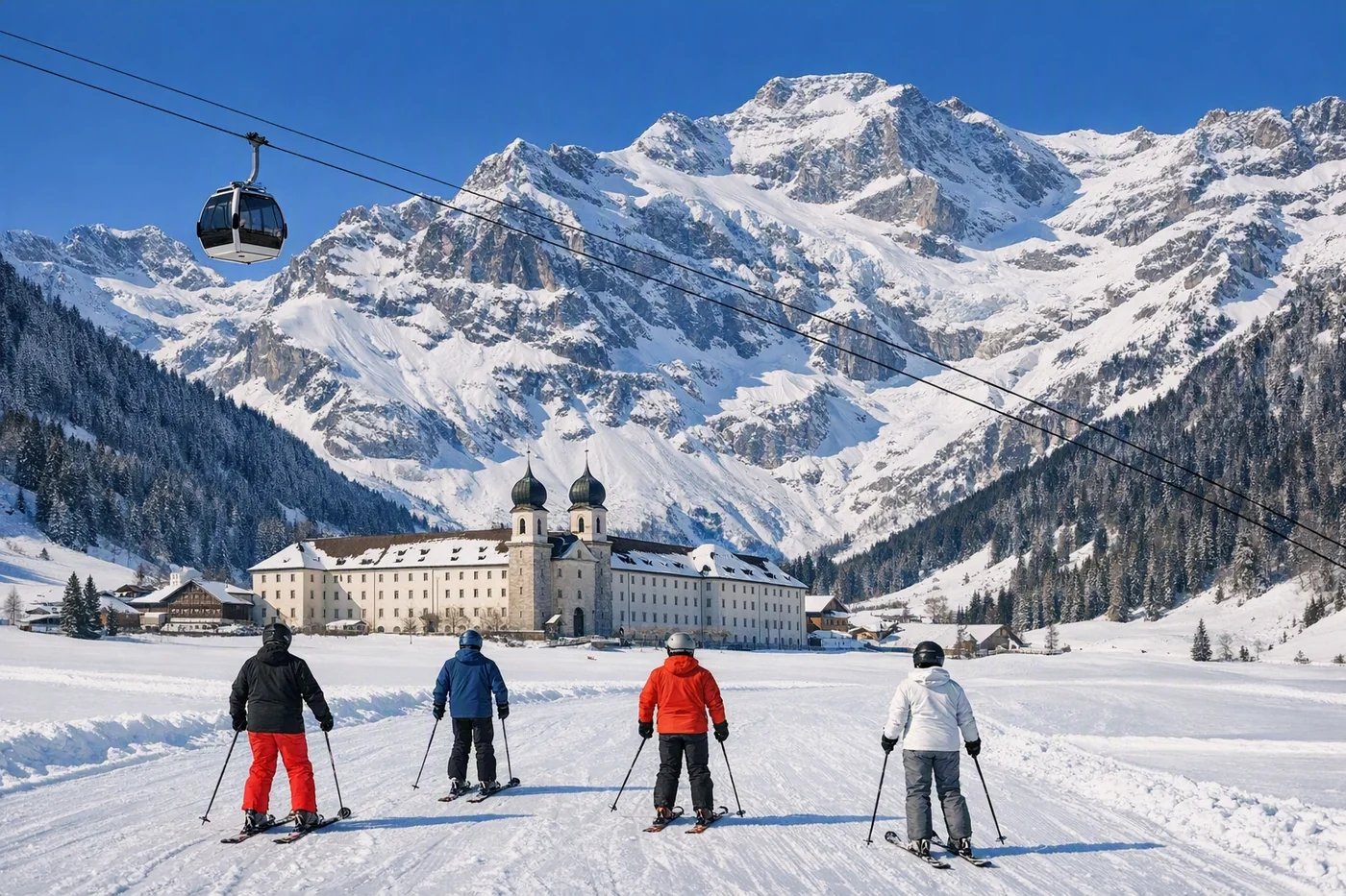 Skirejse til Engelberg i Schweiz