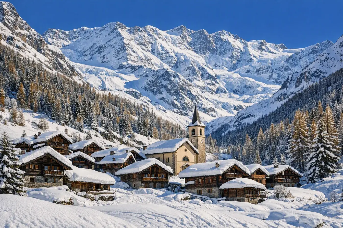 Skirejse til Gressoney-La-Trinité i Italien