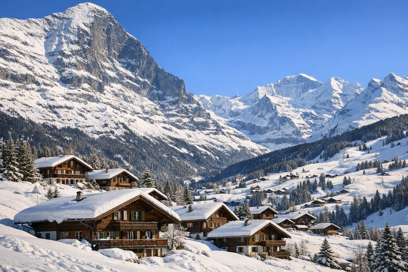 Skirejse til Grindelwald i Schweiz