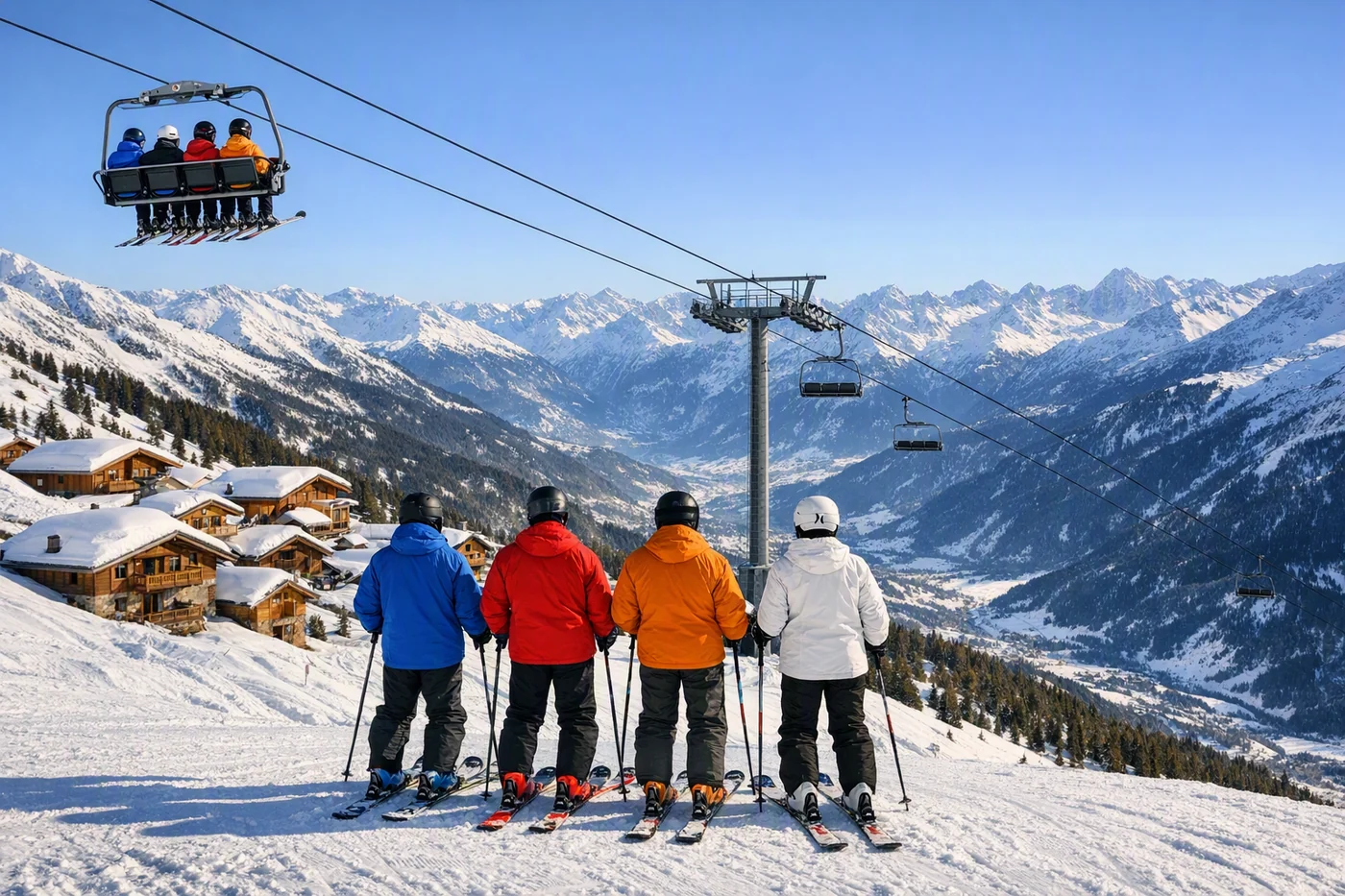 Skirejse til La Rosiere i Frankrig