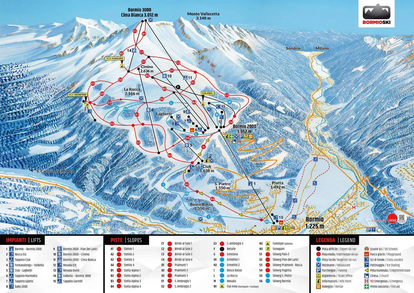 Pistekort Bormio
