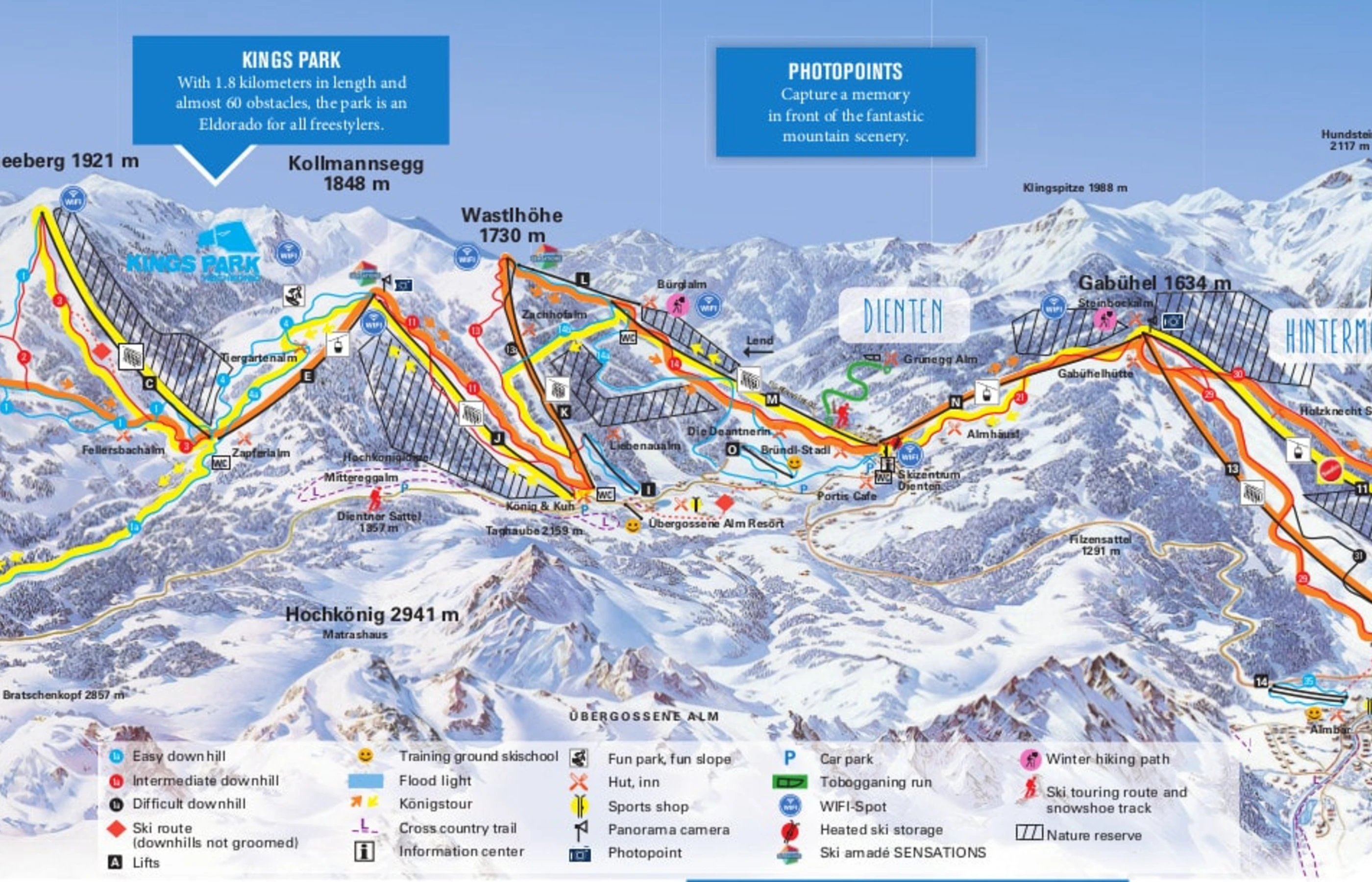 Pistekort over Maria Alm