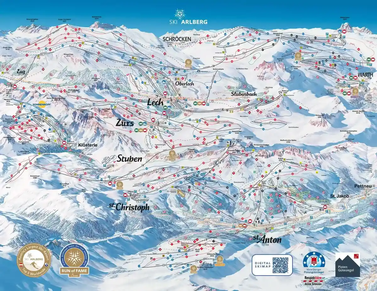 Pistekort St. Anton