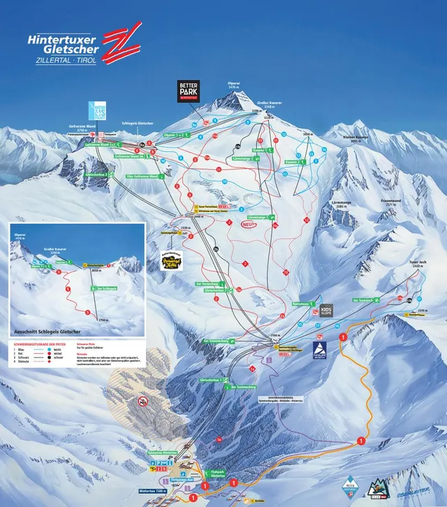 Pistekort Hintertux