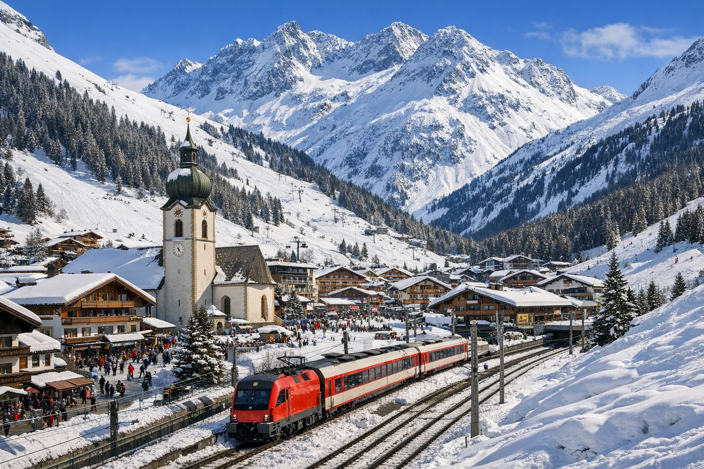 Skirejse til St. Anton i Østrig