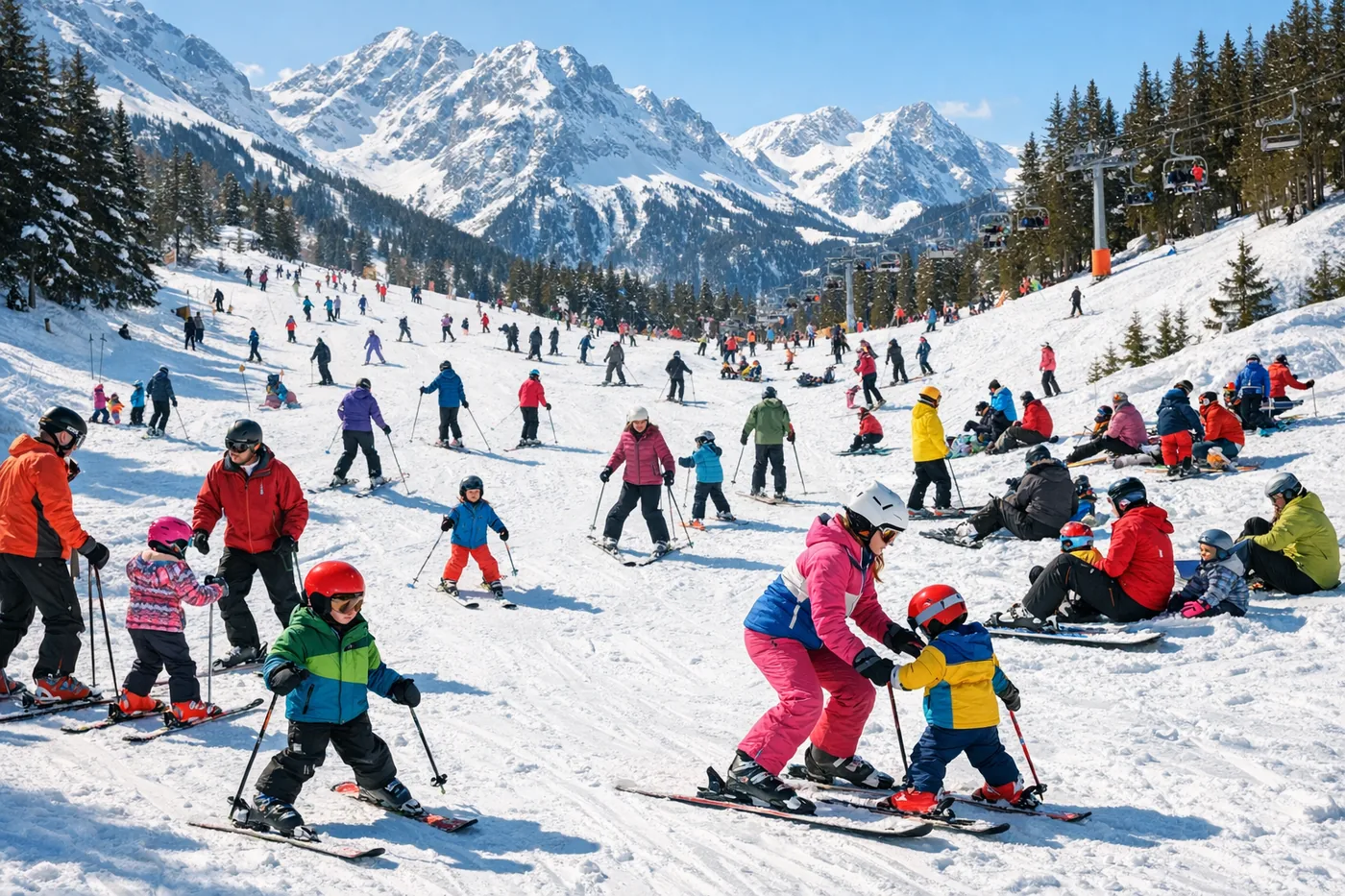 Skirejse i vinterferien