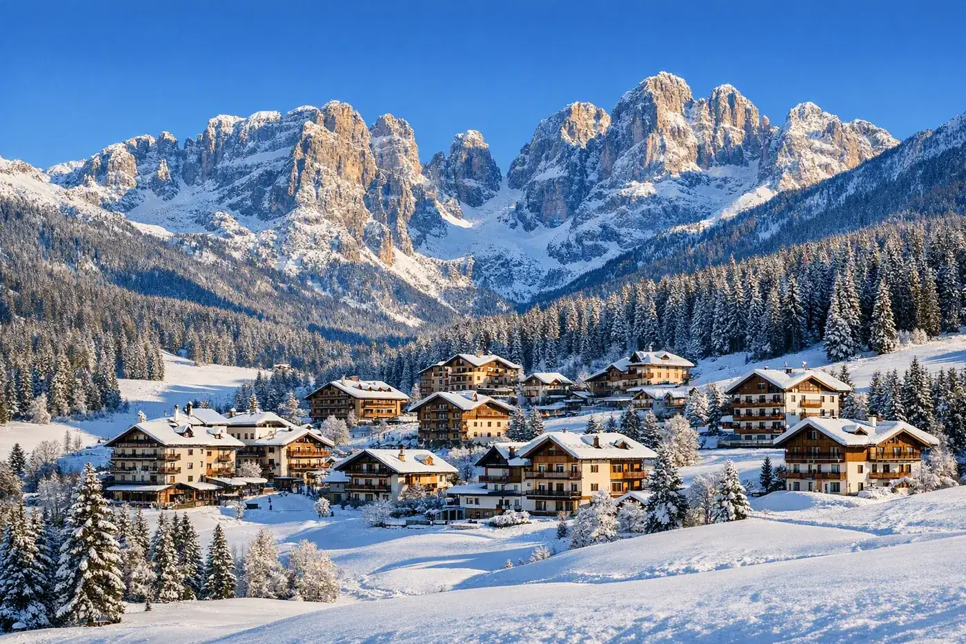 Skirejse til Andalo i Italien