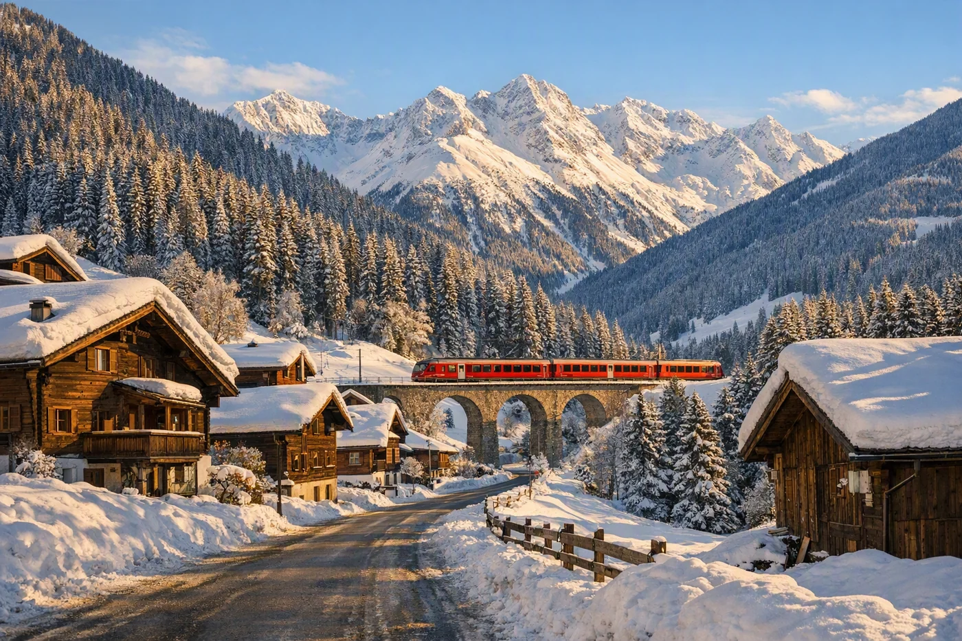 Skirejse til Klosters i Schweiz
