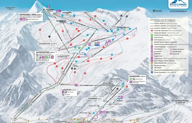 Pistekort Kaprun