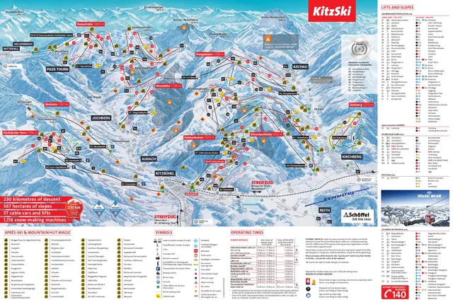 Pistekort Kitzbühel