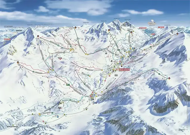 Pistekort Obertauern